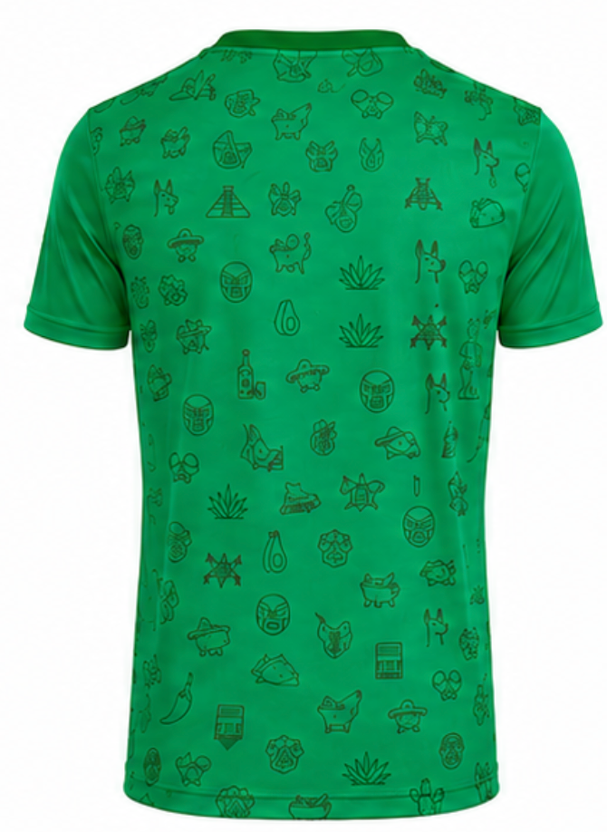 Playera FTK México Folklore Verde