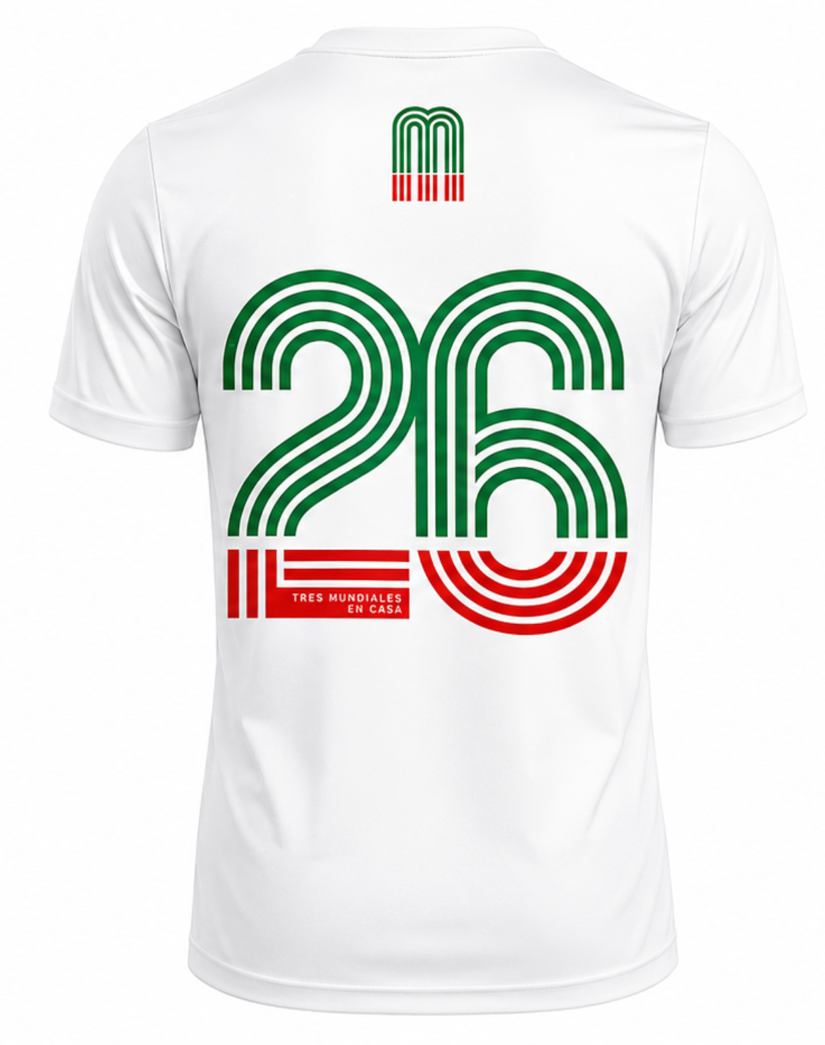 Playera FTK México Tres Mundiales Blanca