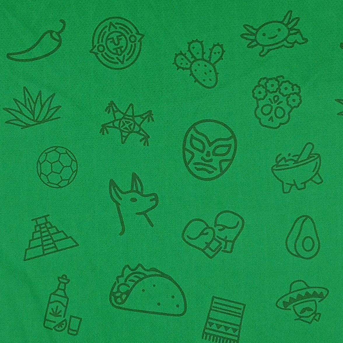 Playera FTK México Folklore Verde